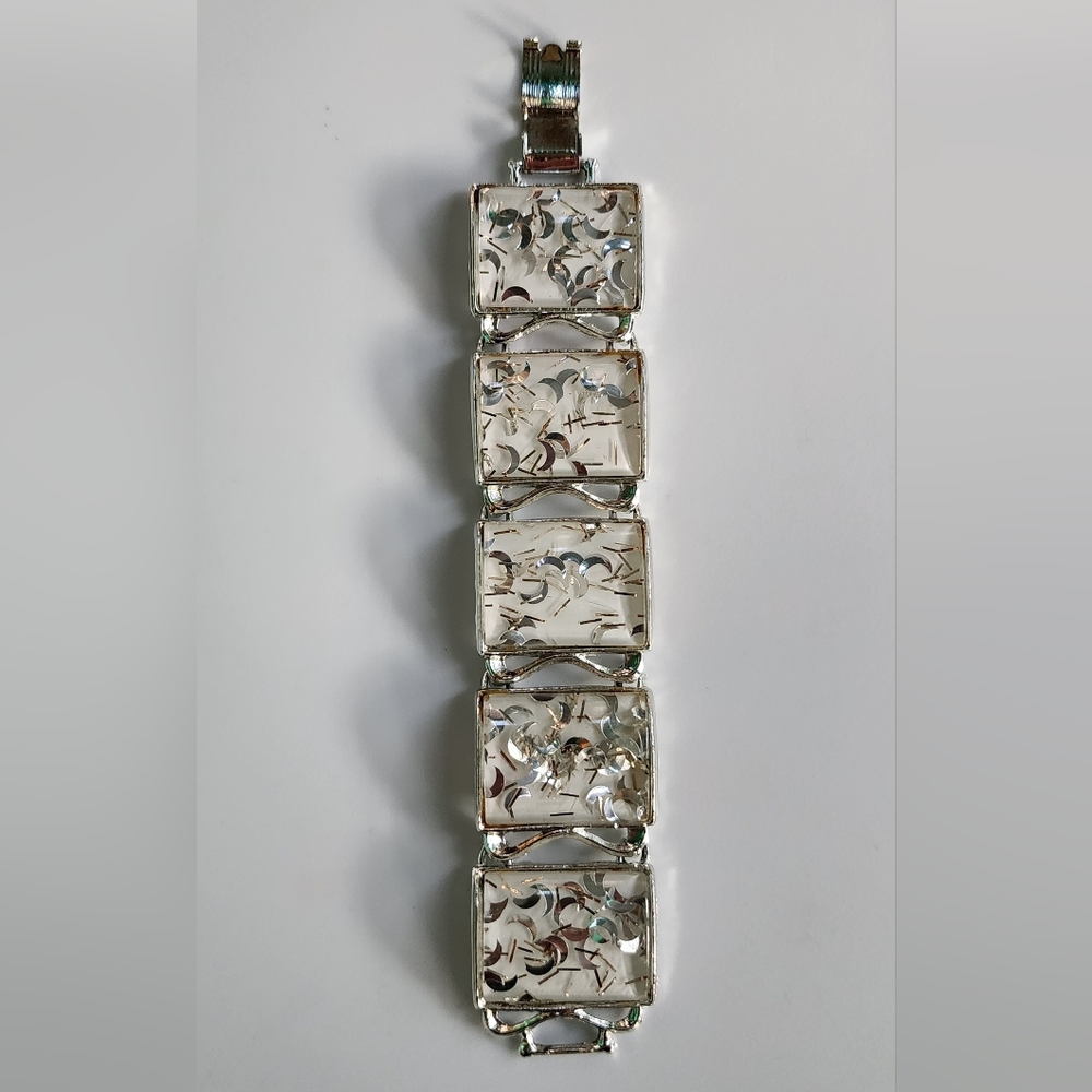 Vintage Thermoset Lucite Confetti Bracelet